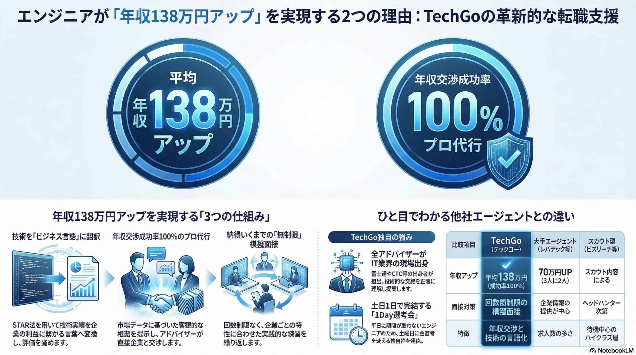 【2026年最新】TechGo（テックゴー）の評判・口コミを正直に解説｜年収138万円アップの仕組みとは