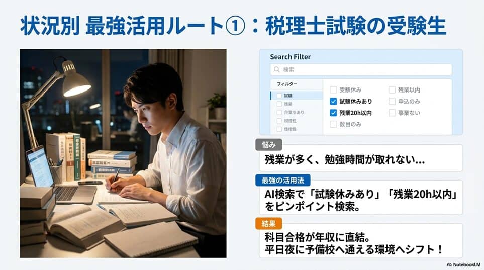 あなたはどのタイプ？状況別・ヒュープロの最強活用ルート「「税理士試験の受験生・科目合格者」の場合」