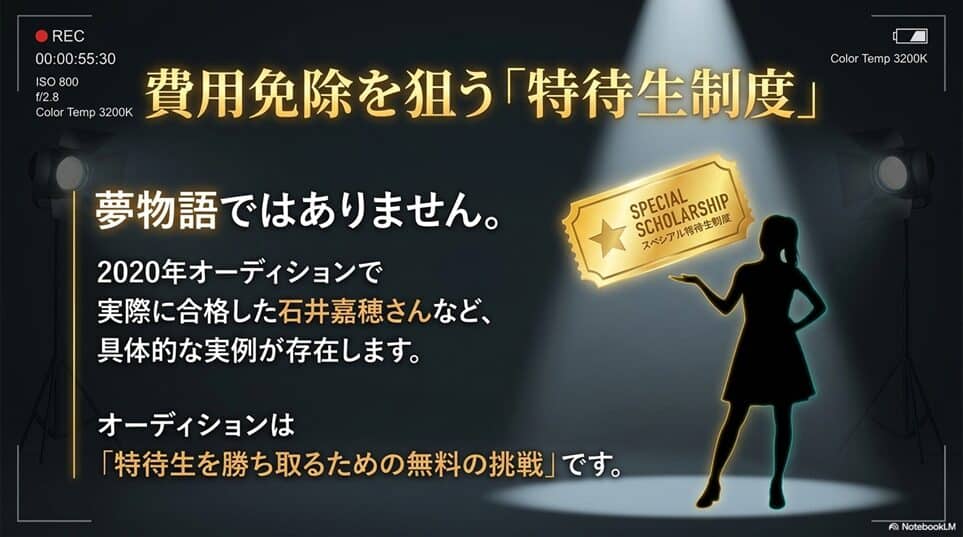 キャストパワーネクストの特待生制度の実例｜費用免除で挑戦できる「最強ルート」
