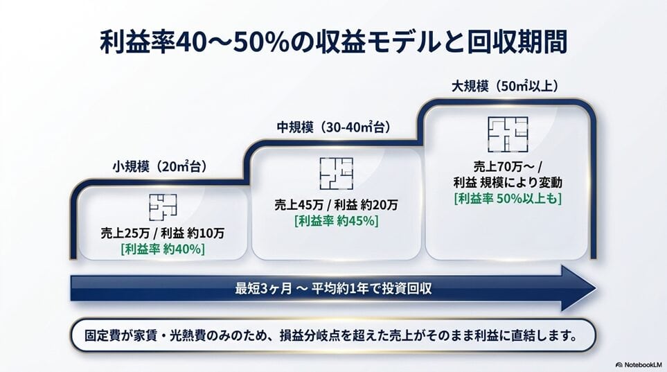 嘘なしで公開｜レンスペ本舗の「本当の初期費用」の全貌「なぜ最短3ヶ月〜1年で回収できるのか｜利益率40〜50%の収益モデル」