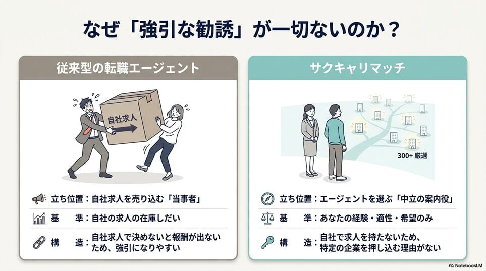 そもそもサクキャリマッチとは？口コミで注目される転職サービスの正体「普通の転職エージェント」と何が違うの？