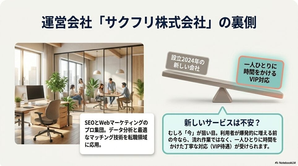 そもそもサクキャリマッチとは？口コミで注目される転職サービスの正体「運営会社「サクフリ株式会社」ってどんな会社？」