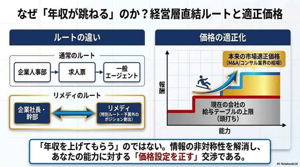 リメディの良い評判と強み｜なぜ年収が跳ねるのか、構造で説明する