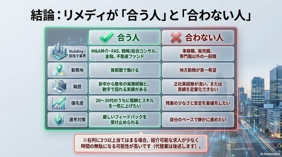 リメディの評判を調べる前に｜本記事の検証方法と結論「結論：リメディが「合う人」と「合わない人」」