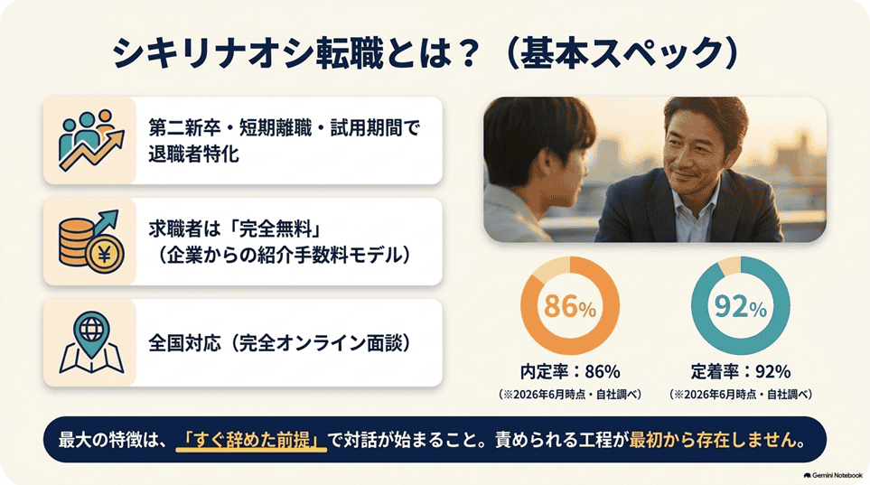 シキリナオシ転職とは？公式情報で確認できる基本スペック