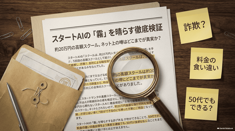 スタートAIの評判は怪しい？料金3説の食い違いと返金条件の実態を検証【2026年】