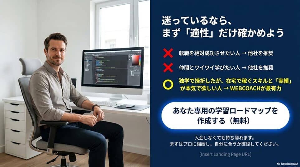 WEBCOACH（ウェブコーチ）まとめ：迷っているなら、まず「適性」だけ確かめよう
