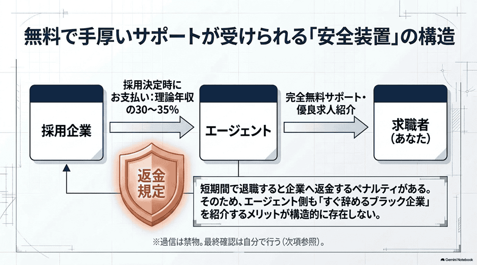 解決策：2026年に始まった「飲食店ドットコムエージェント」という選択肢「理由1：ビジネス構造が「安全装置」になっている」