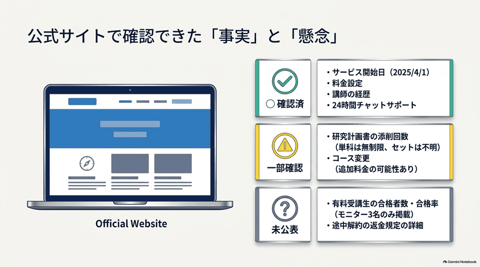 結論：MBAロンダリングの評判は「良い・悪い」以前に口コミがほぼない「公式サイトで確認できたこと・できなかったこと」