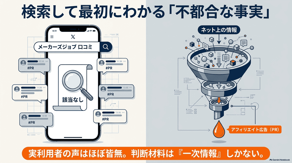 メーカーズジョブの評判を調べて、最初にわかった「不都合な事実」
