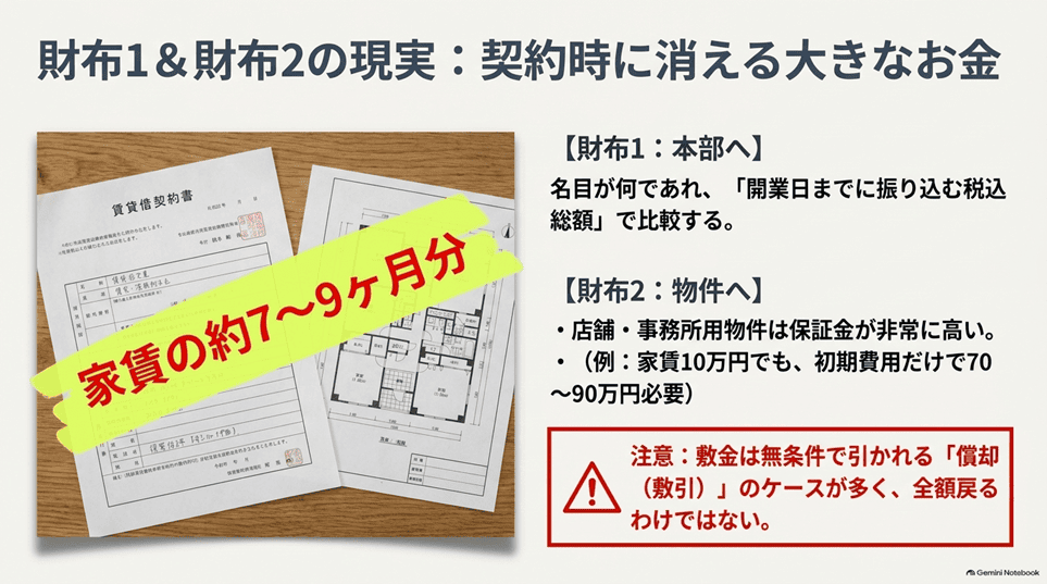 レンタルスペース開業に必要な初期費用の内訳（総額の把握）