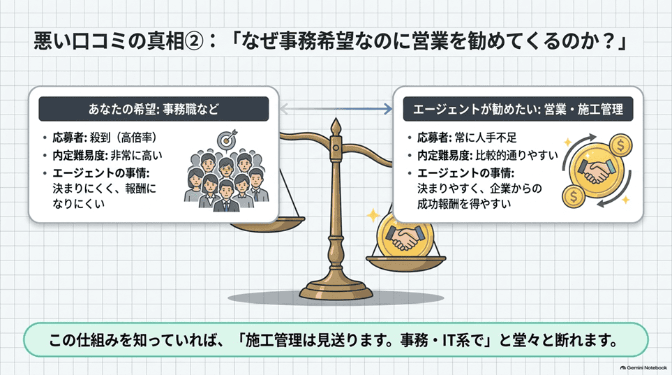 ツナグバの悪い口コミ・評判｜確認できた不満と、その裏側の仕組み「悪い口コミ②「紹介される会社が、期待とちがった」」