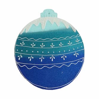 Игрушка на елку куля синяя
