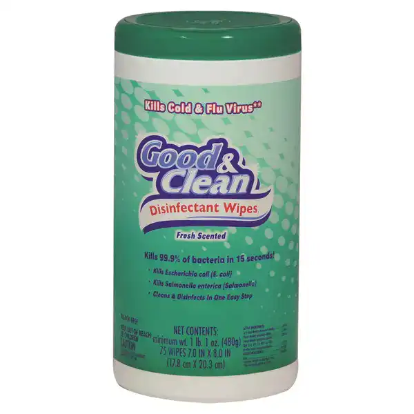 Good &amp; clean disinfectant wipes fresh scented 159g