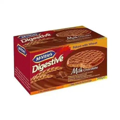 McVities box milk chocolate digestives wheat biscuit 200g