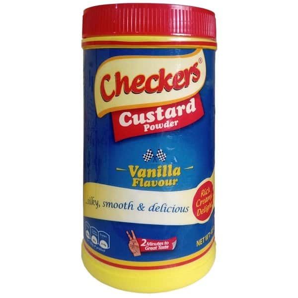 Checker vanilla flavour custard 400g