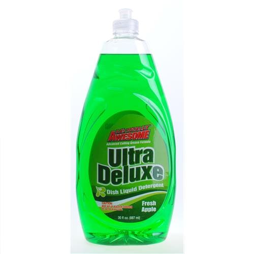La’s totally awesome ultra deluxe liguid dish detergent (fresh apple) 887ml