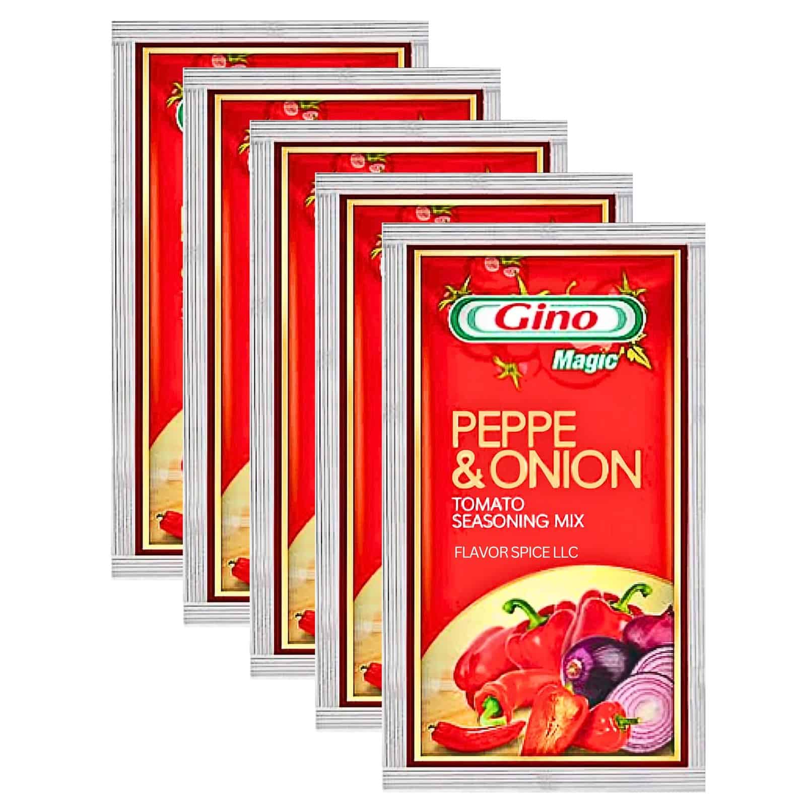 Gino peppe &amp; onions tomato seasoning mix 70g 5/pack