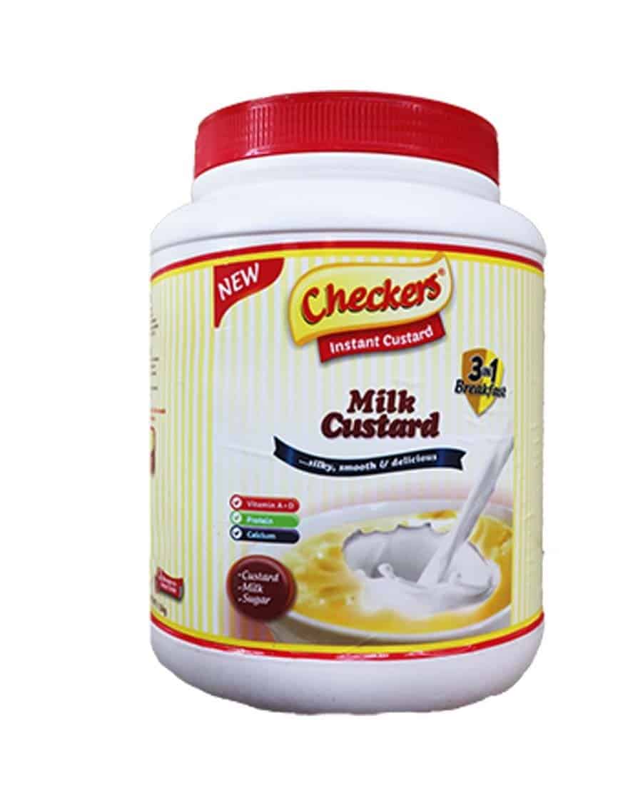 Checkers milk custard