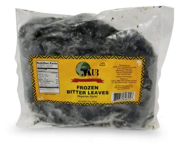Jkub frozen chopped bitter leaves 567g