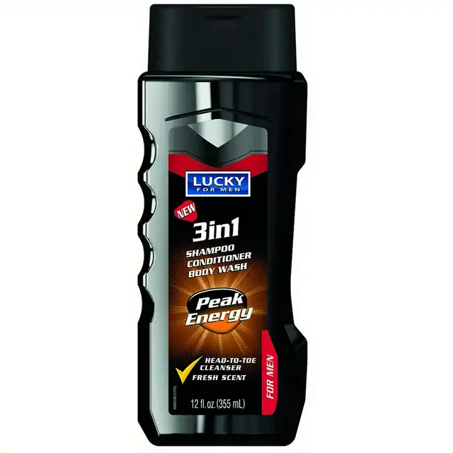 Lucky 3in1 shampoo conditioner body wash (peak energy) 355ml