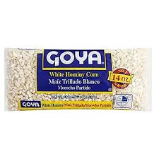 Goya white hominy corn
