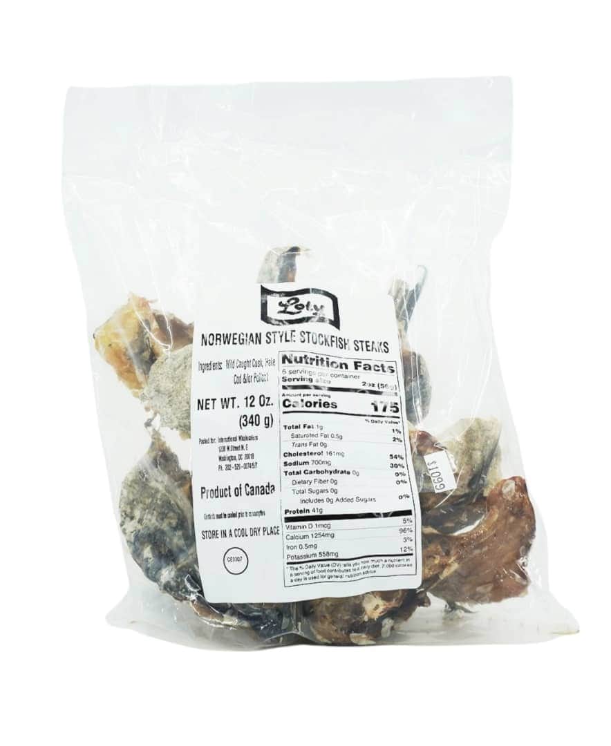 Loty norwegian style stockfish steaks 12oz