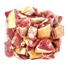Smoked goat with skin