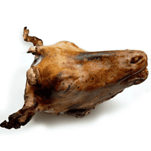 Smoked goat head