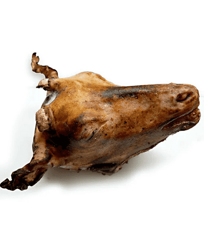 Smoked goat head