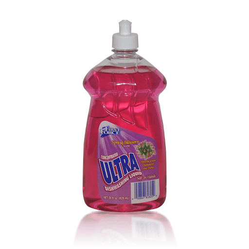 First force spring blossom scent ultra dishwashing liquid soap 828ml