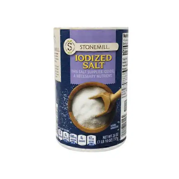 Stonemill iodized salt 26oz