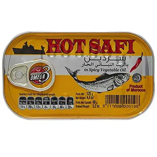 Hot safi sardines 90g