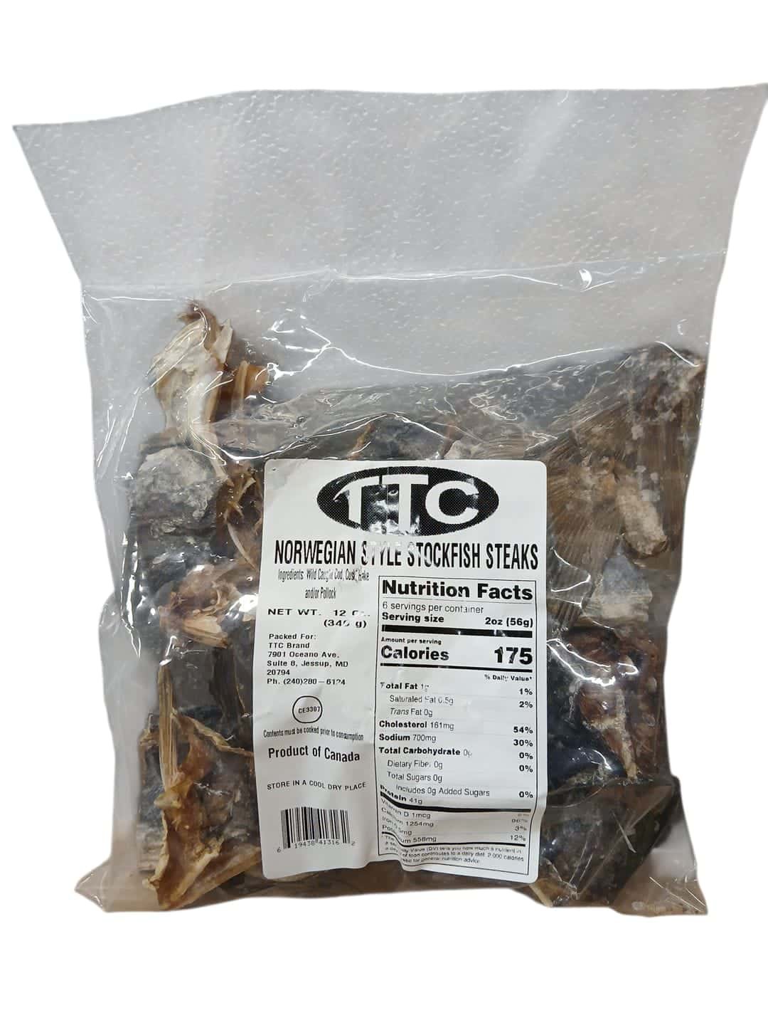 Ttc norwegian style stockfish steak 12oz