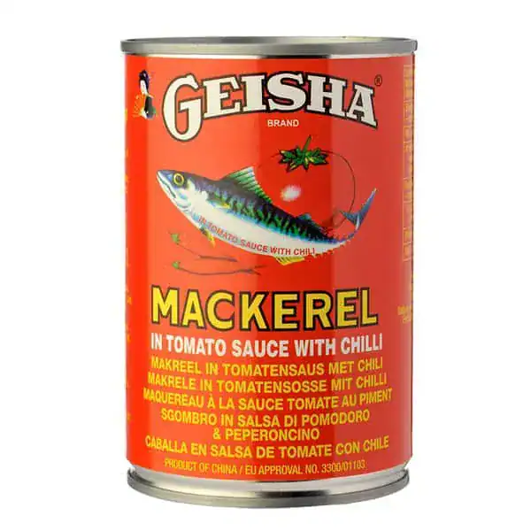 Geisha mackerel in tomato sauce with chili 425g Green