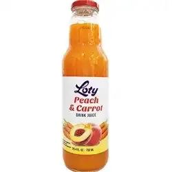 Loty peach and carrot juice