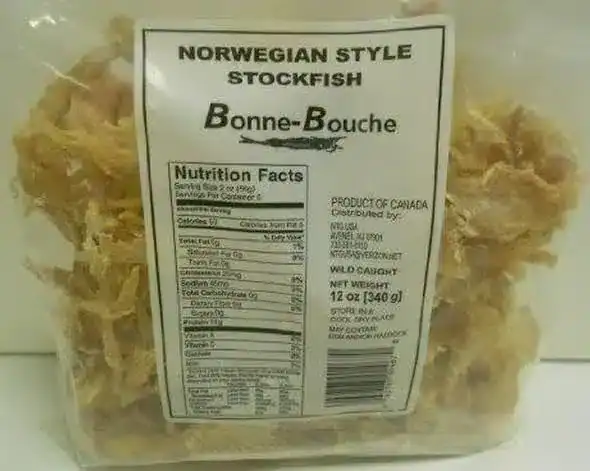 TTC norwegian style stockfish bits 12oz