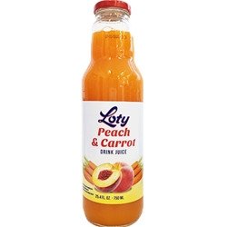 Loty peach and carrot juice