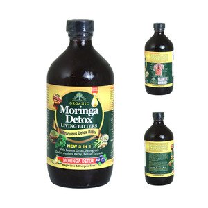 Essential palace moringa  detox living bitter (with lemon ,grass, garlic, e.t.c)16oz