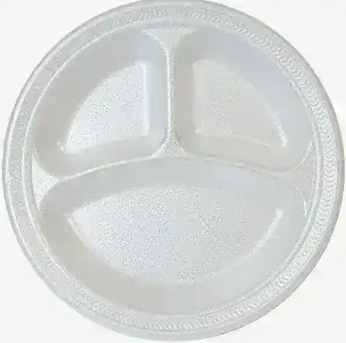 12ct Foam compartment plate