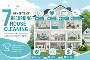 7 Benefits of Recurring House Cleaning in Huntley IL - Abby Cleaning Service