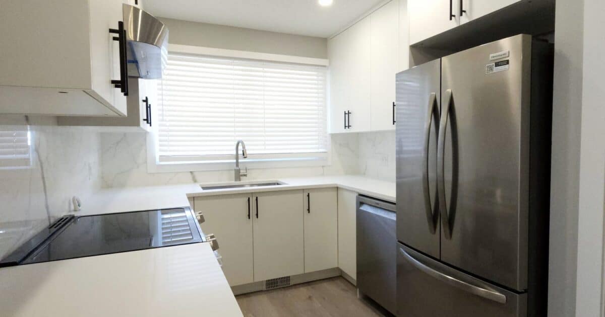 Finished kitchen renovation in a SW Calgary home