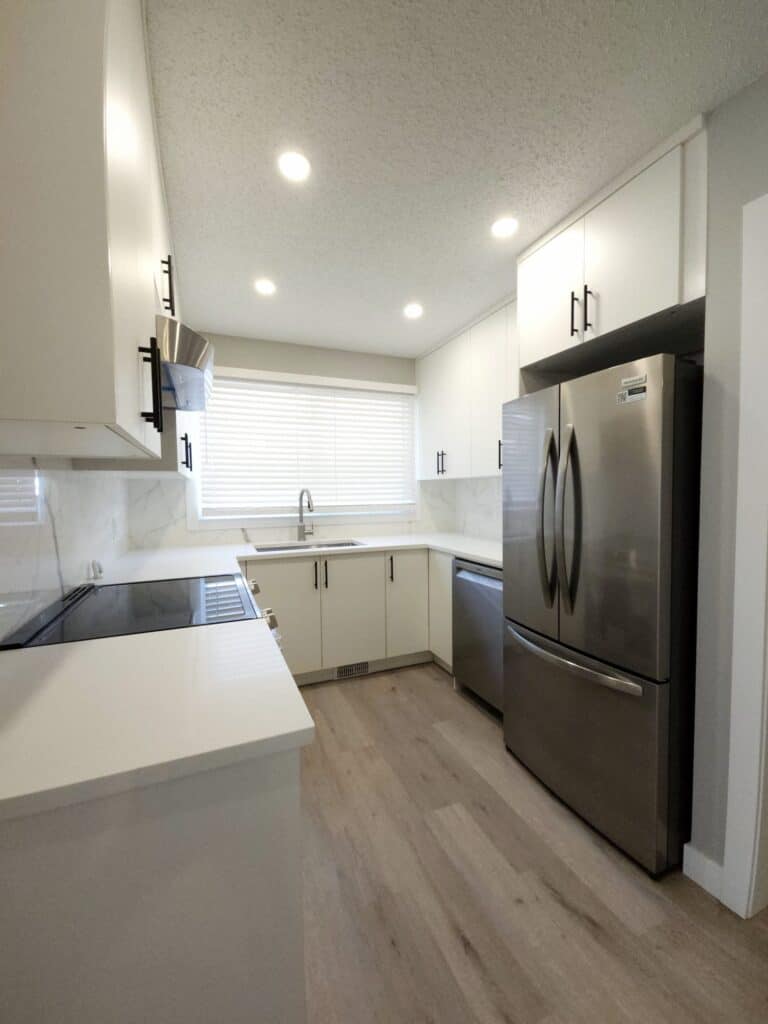 Finished kitchen renovation in a SW Calgary home