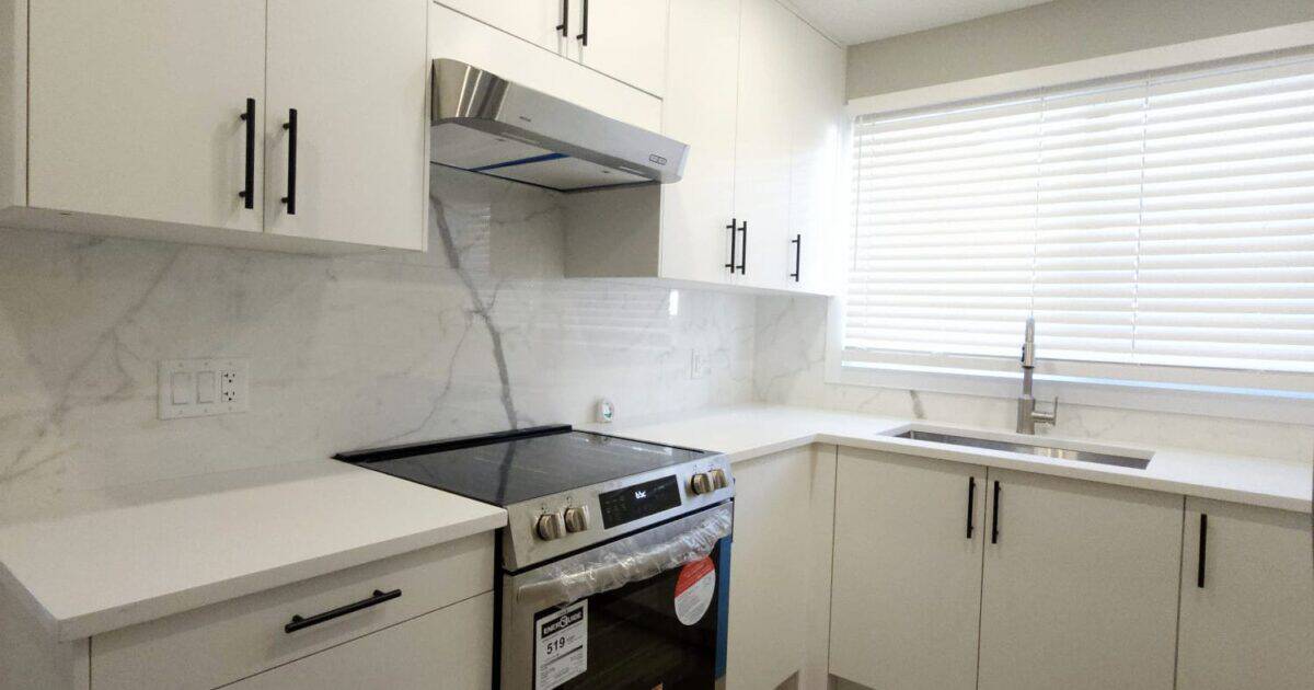 Custom kitchen cabinetry and installed by Calgary Home Development