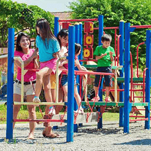 kids playing at playground in camella batangas