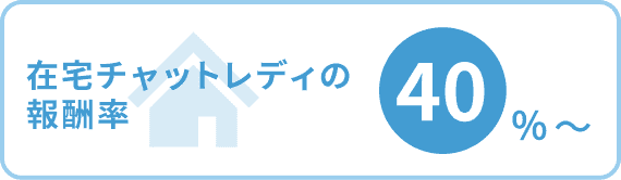 在宅チャットレディの報酬率
