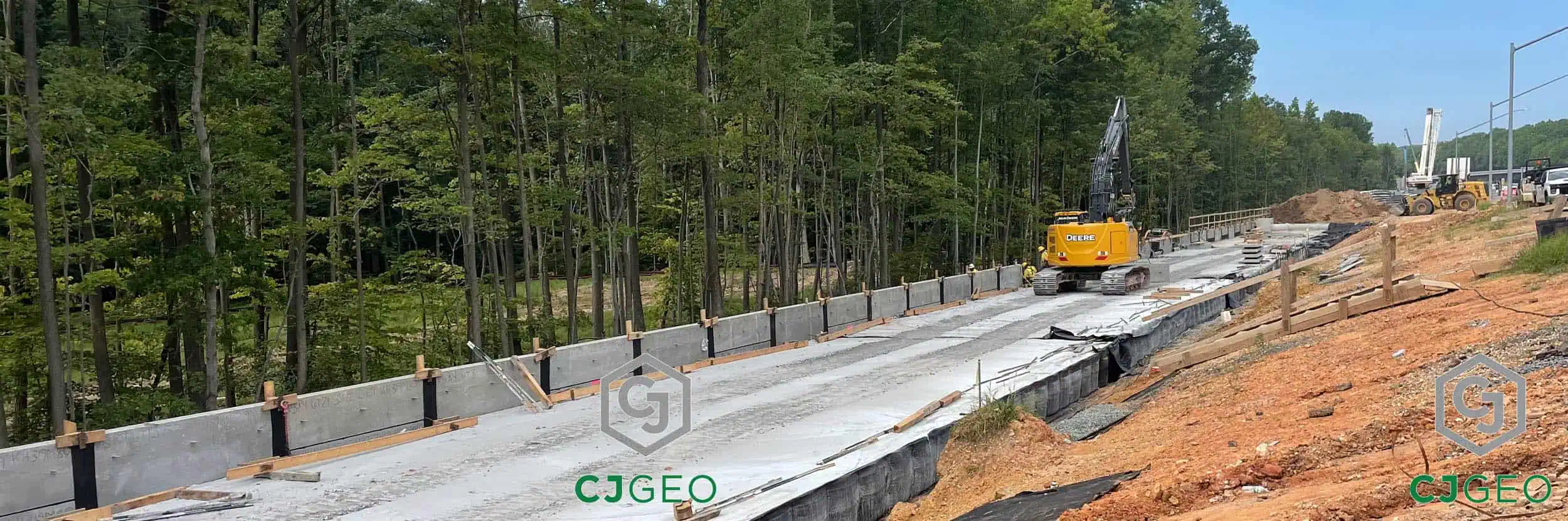 MSE wall backfill using CJFill-Ultra Lightweight cellular concrete