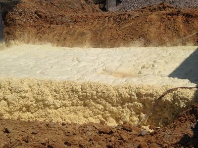 CJGrout 20FDS Being Sprayed