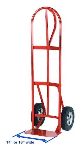 How to measure your hand truck to fit a ClearPlow snow pusher