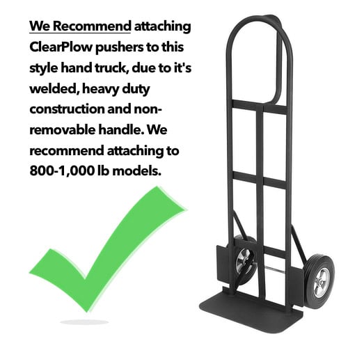 hand truck style recommended snow pusher
